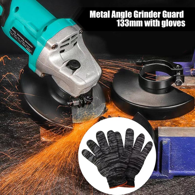 Popbee 5.3" 135mm Grinder Guard for 5" 4-1/2" 4" Wheel Disc Blades Protective Cover Shield Attachments Compatible with DEWALT Milwaukee Makita Metabo Bosch RYOBI XAG04T XAG04Z XAG09Z XAG11Z Angle Grinders - Image 5